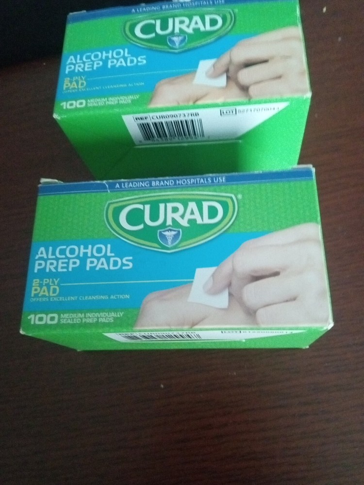 (2) Curad Alcohol Prep Pads