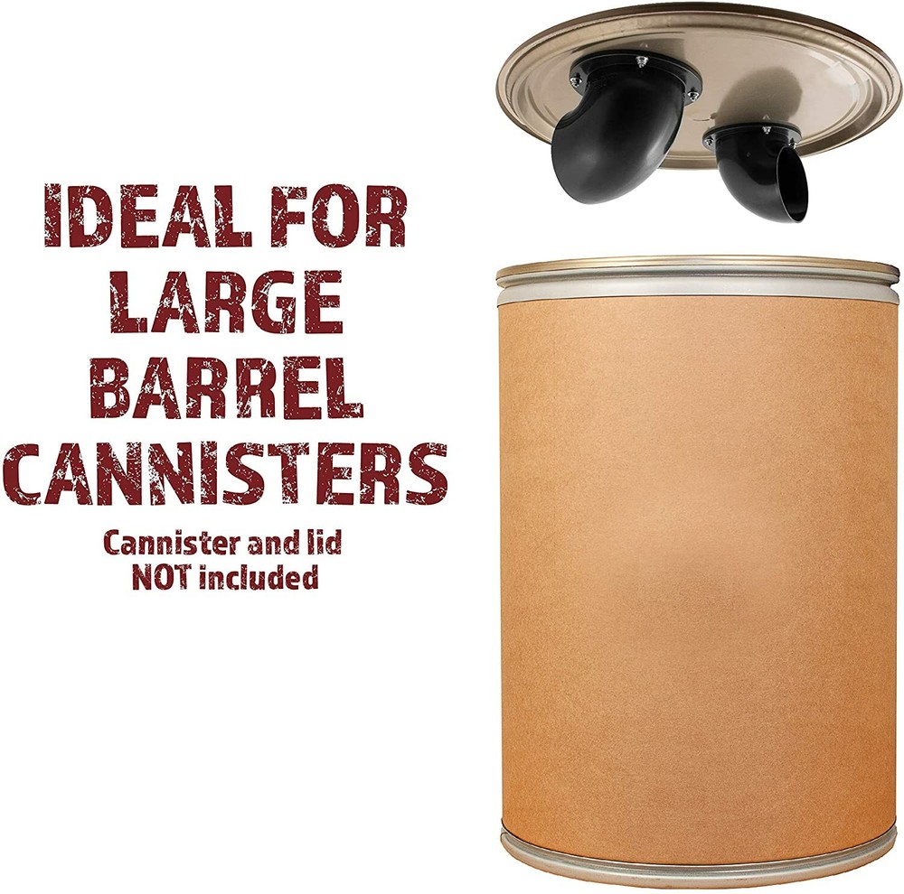 4" Cyclone Dust Separator Collector Kit Barrel Drum Trash Can Workshop Extractor
