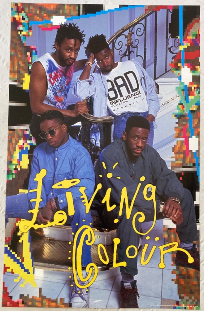 Living Colour 1989 Poster Brockum New York City