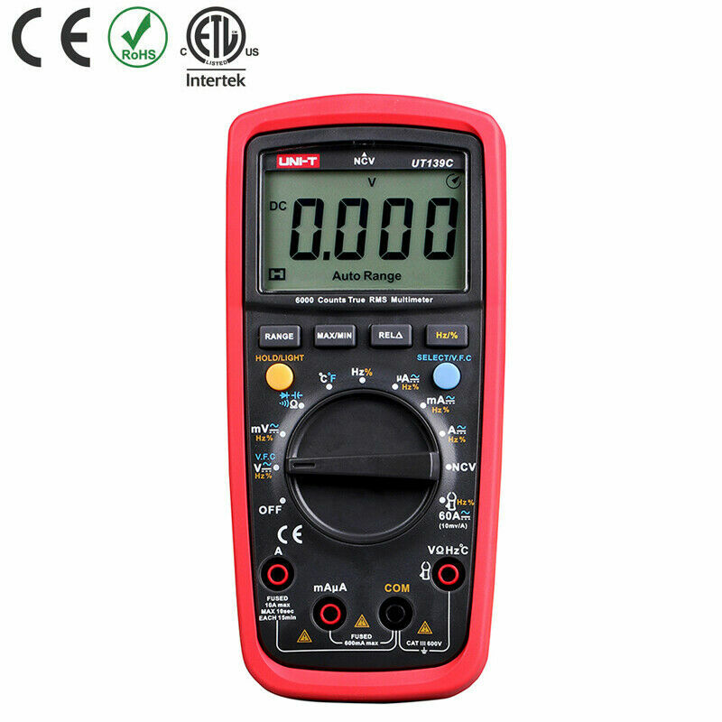 . UT139C RMS LCD Digital Multimeter AC/DC[^1^]