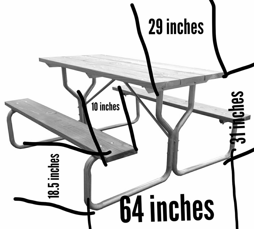 Picnic table frame- frame only~Rosendale Picnic Tables