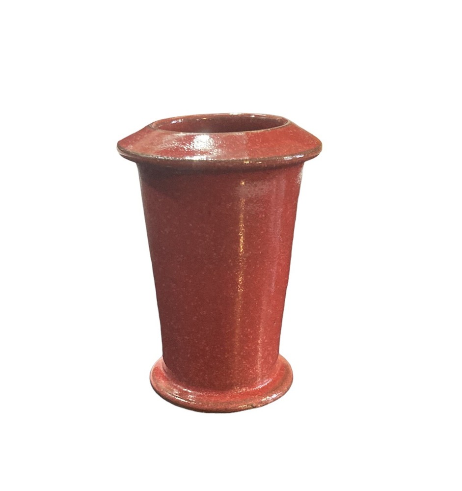 Schulte-Uebbing BudVase German Pottery Rustic Red