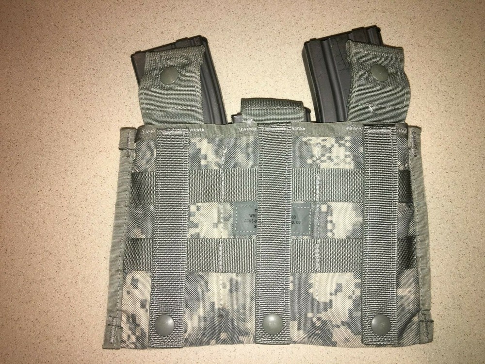 MOLLE ACU PATTERN TRIPLE (3) Magazine Pouch, quantity- 2