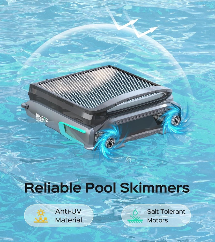 WYBOT F1 Pool Skimmer Cleaner Solar Powered Automatic Robotic Pool Surface Clean