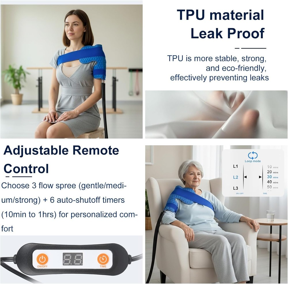 Adjustable Cold Therapy Machine – 19QT Leak-Proof Design for Shoulder Comfort