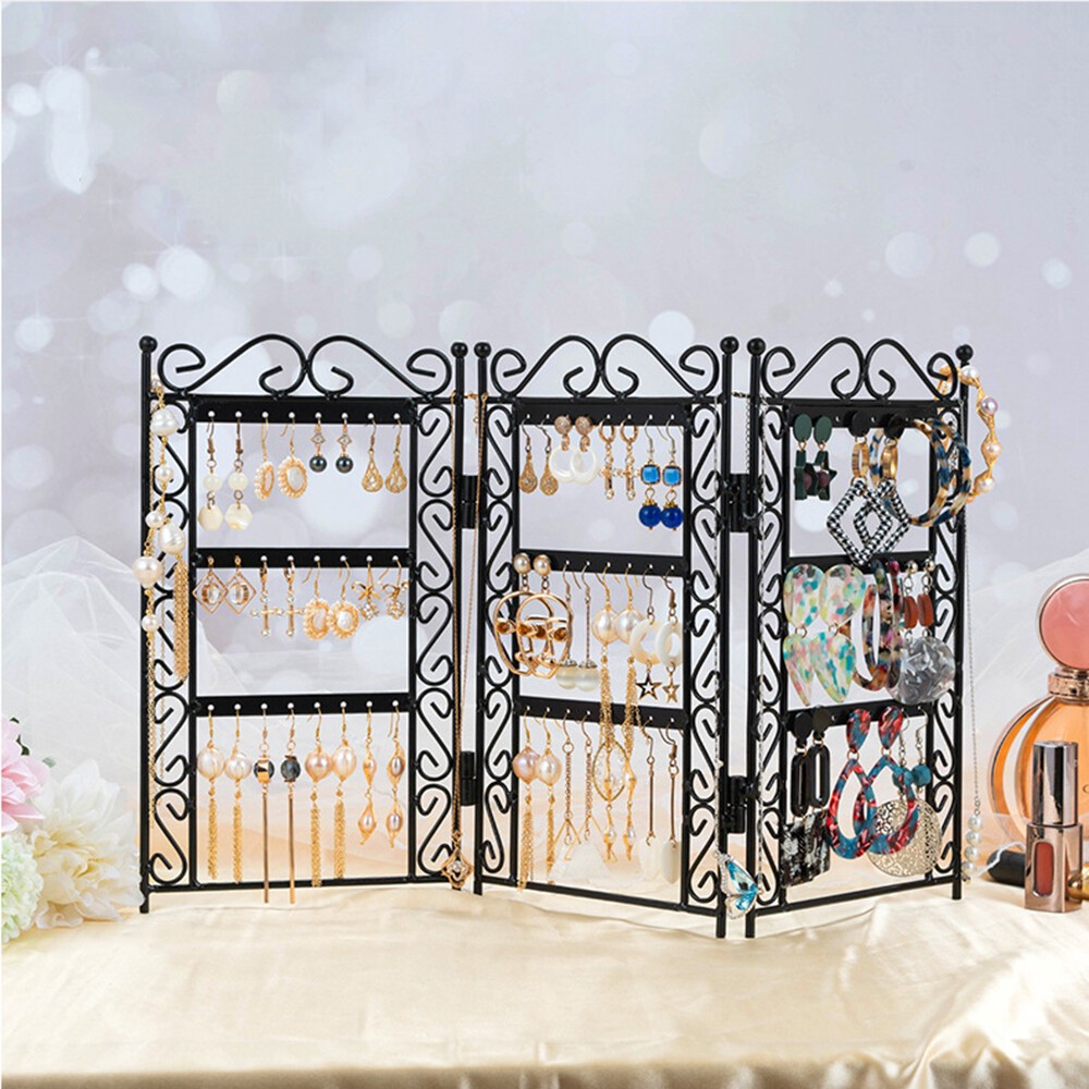 Screen Accessory Rack Jewelry Organizers Earring Holder Display Stand Foldable