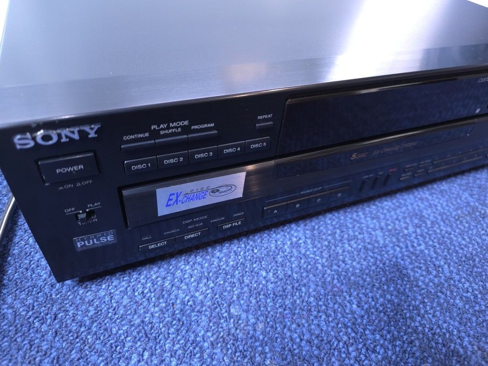 Vintage CD Player 5 Disk Sony CDP-C745 CD Changer Tested 1990s | No Remote