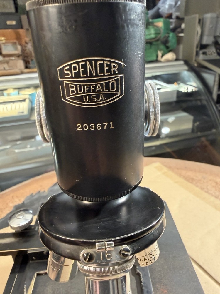 1940’s U.S. Navy Vintage Spencer Buffalo Microscope