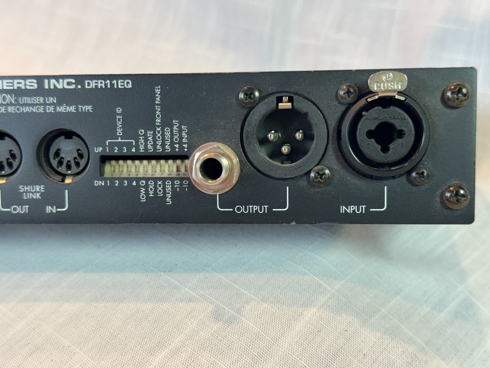 Shure DFR11EQ V5 Digital EQ + Feedback Reducer. Tested, see below