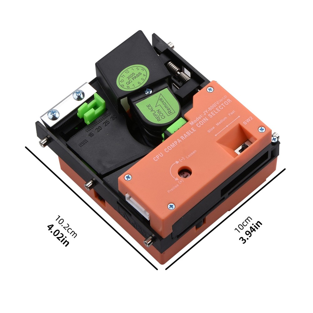 JY-800 CPU Comparable Coin Entry Selector Arcade Token Acceptor For Laundry Room