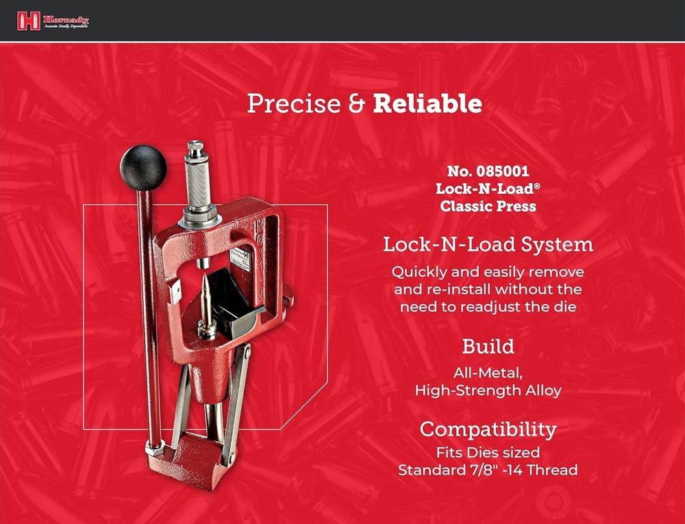 Reliable Lock-N-Load Classic Reloading Press Kit with Essential Components