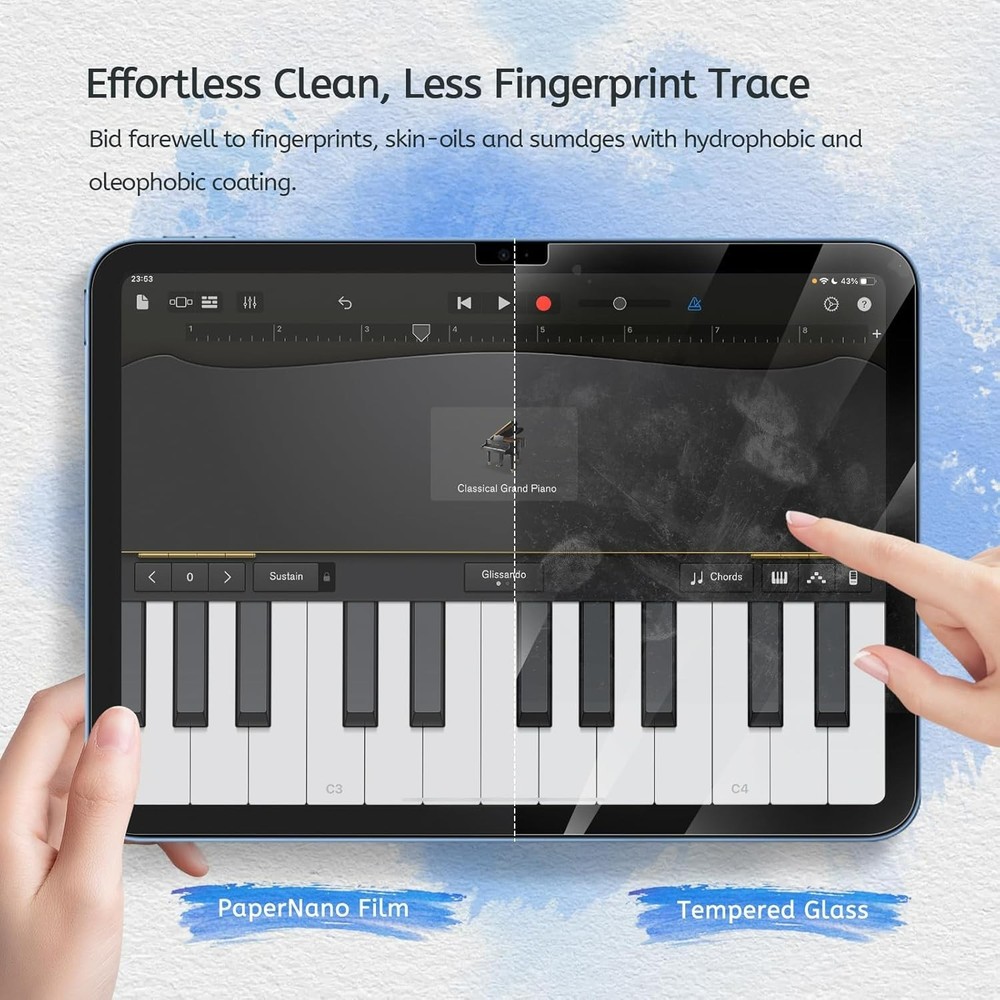 2 Pack Paperfeel Screen Protector Compatible with iPad A16 11th / 10th Genera...