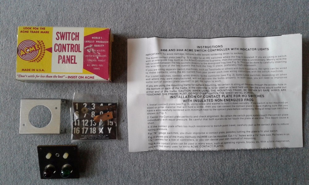 ACME Switch Control Panel #444 ~ TS