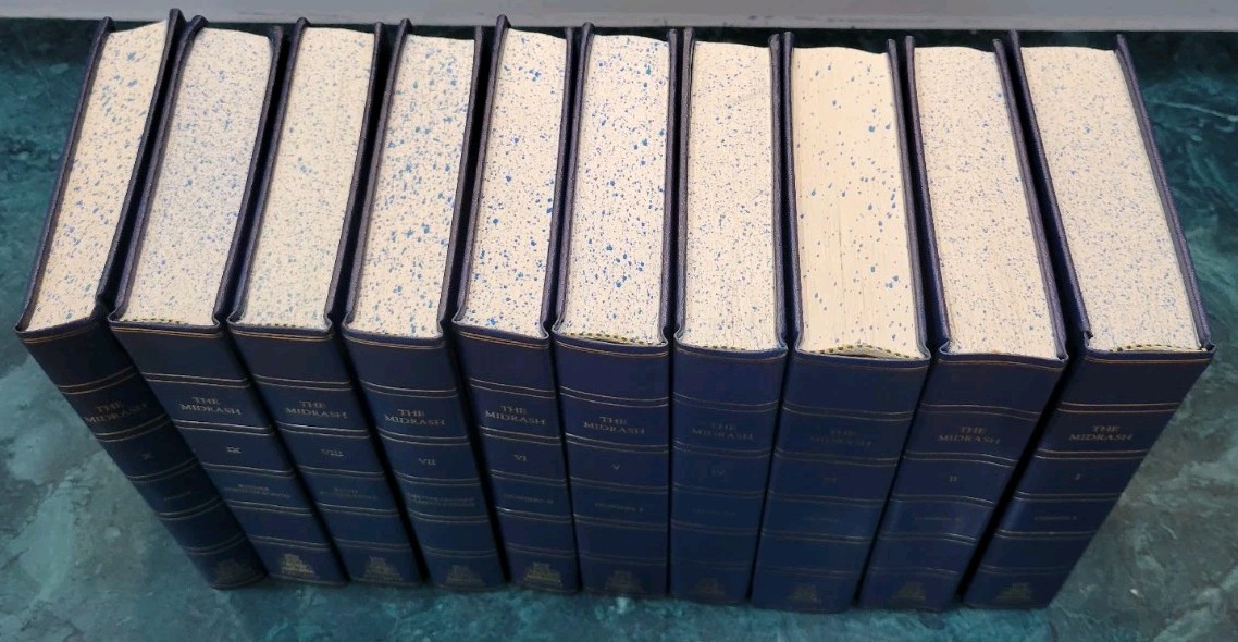 **COMPLETE** 10 Volume Midrash Rabbah In English Translation medrash SONCINO