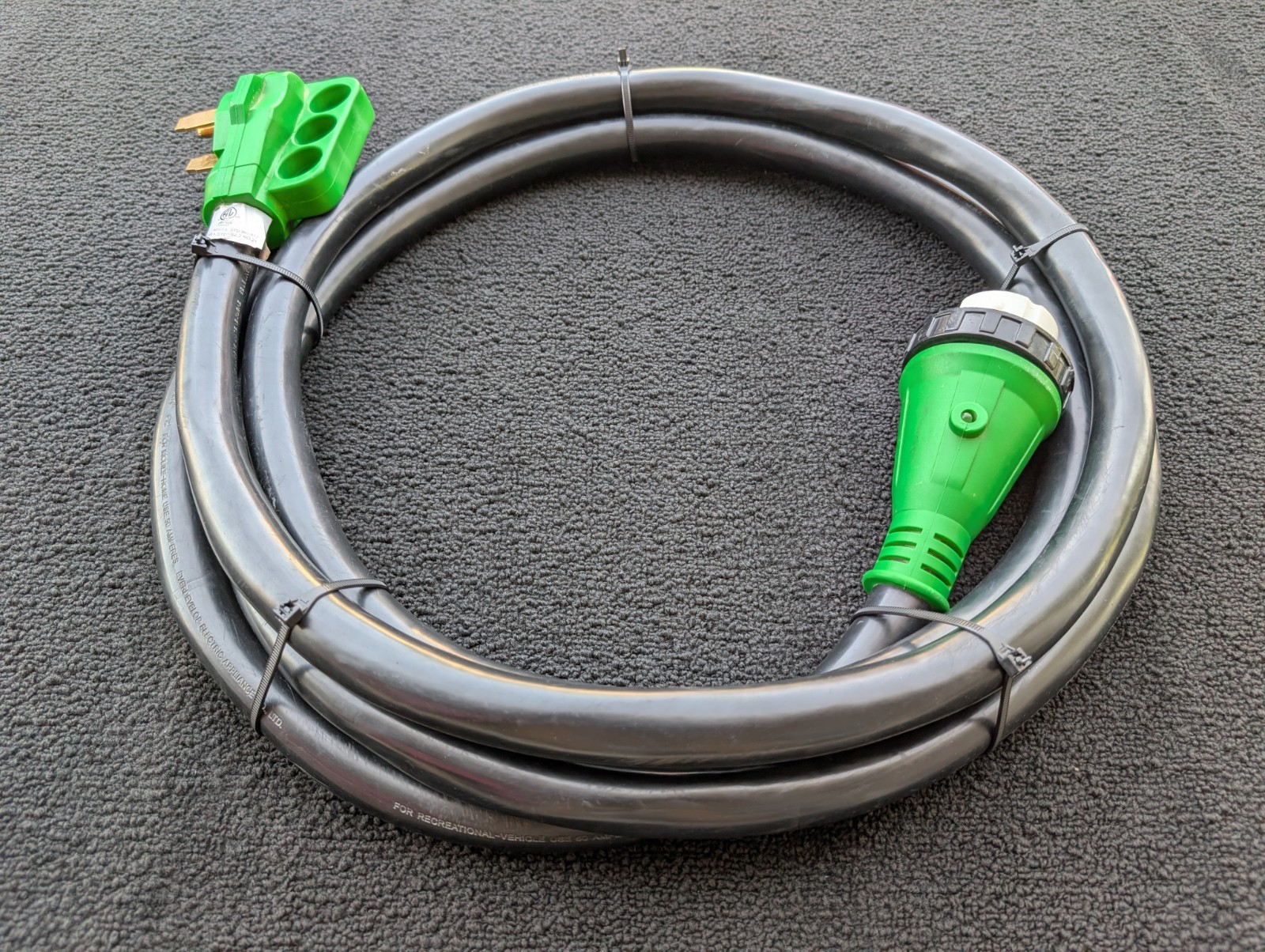 50 AMP Marine Shore Power Supply Cord Cable - 15 Feet - Everdevelope - FREE SHIP