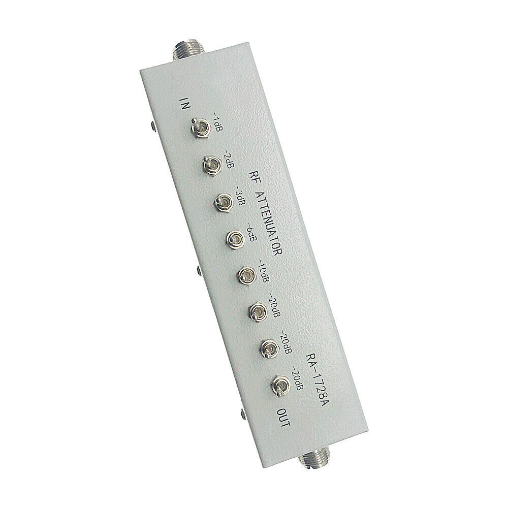 1Pcs New 0 - 82DB VARIABLE/ STEP ATTENUATOR 50 OHM for Radio Transmitter