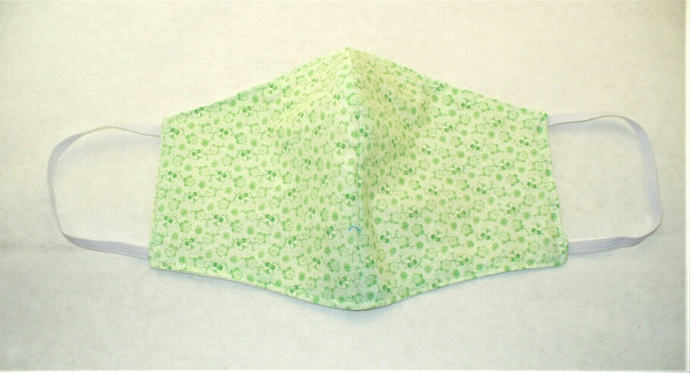 Face Mask Wire Adult Cloth Green