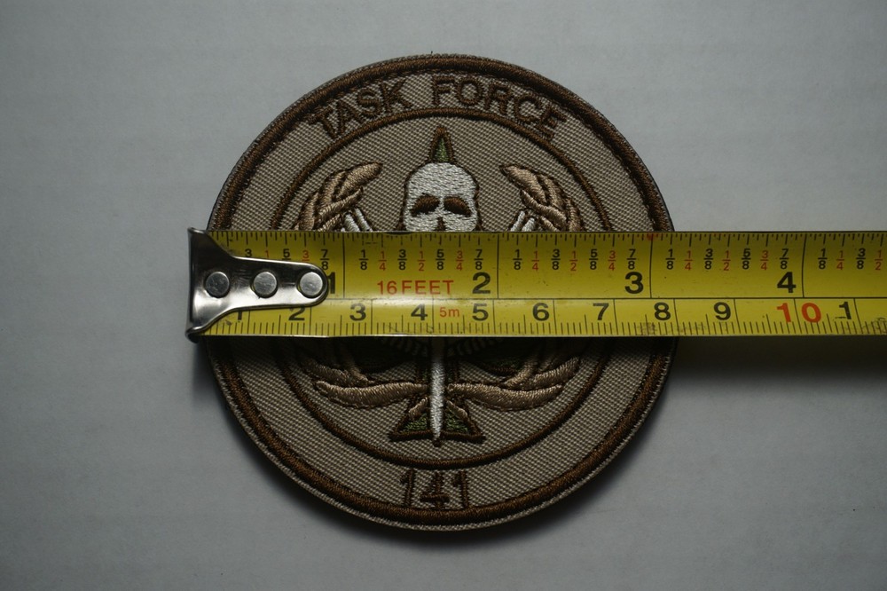 Call of Duty Modern Warfare Task Force 141 Logo Patch hook and loop backing