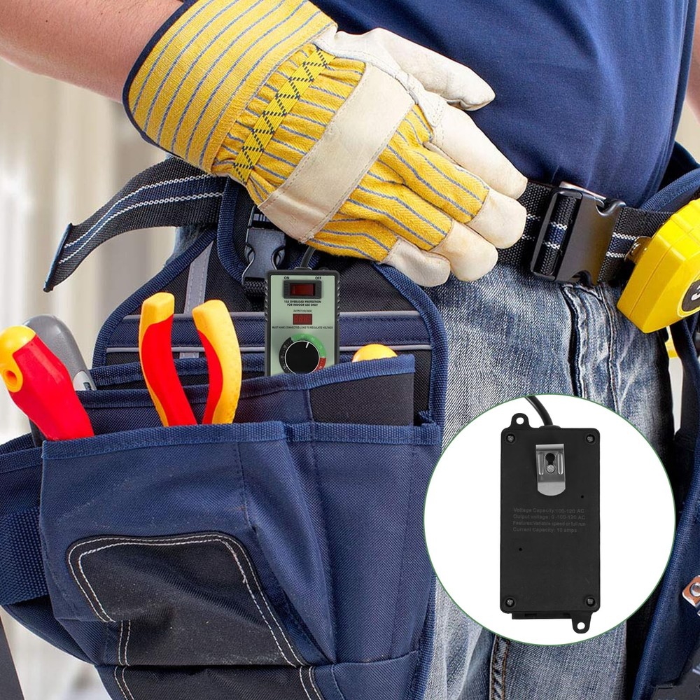 AC Motor Speed Controller, 110-120V 15A 4000W Variable Speed Controller Regul...