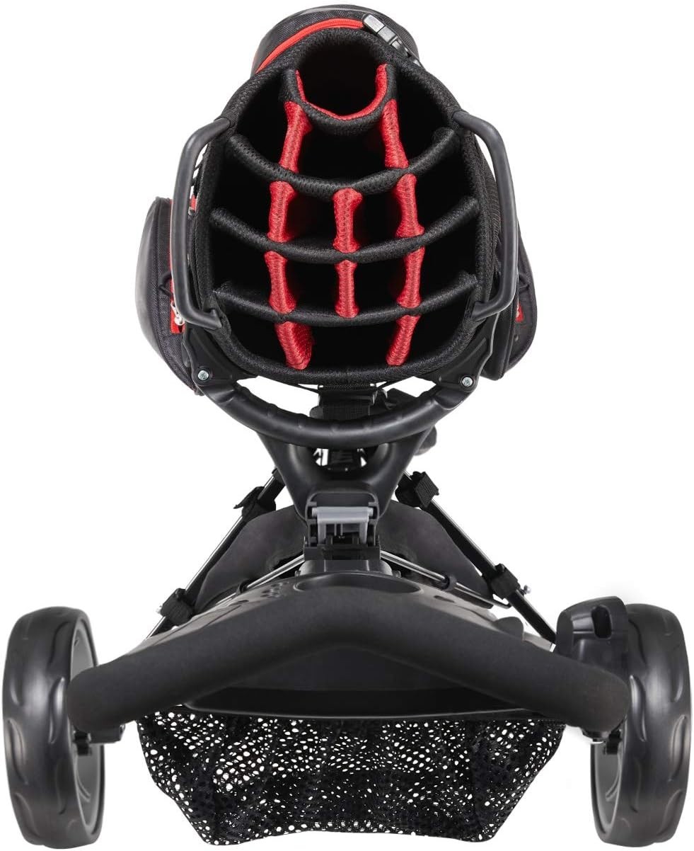 KVV Foldable Lightweight 3 Wheel Golf Cart with Stylish Scorecard Holder