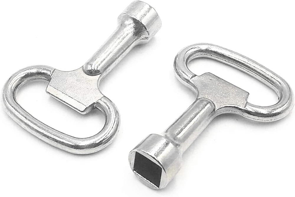 Metal Square Socket Spanner Key for 8Mm Panel Lock（2Pcs）