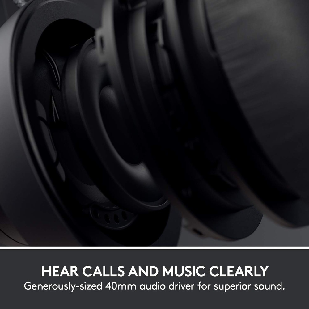 Logitech Zone Wired Noise Cancelling Headset, USB-C with USB-A Adapter - Graphit