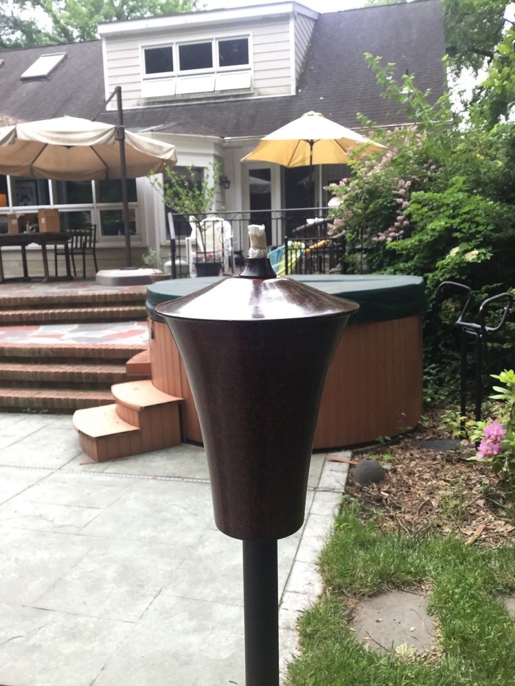 Rustic Cylinder Garden Torch