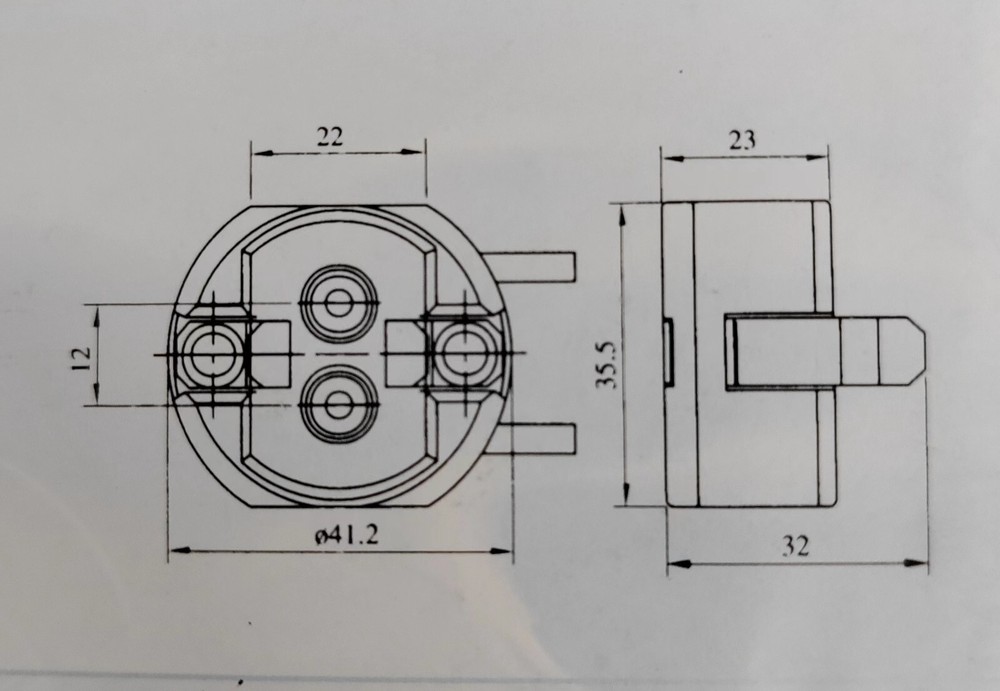 Rebaydo 2pcs G12 Ceramic Socket with Wires