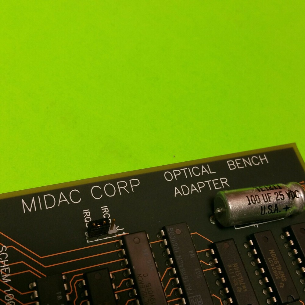 MIDAC CORP OPTICAL BENCH ADAPTER Computer Board Module Card 00852