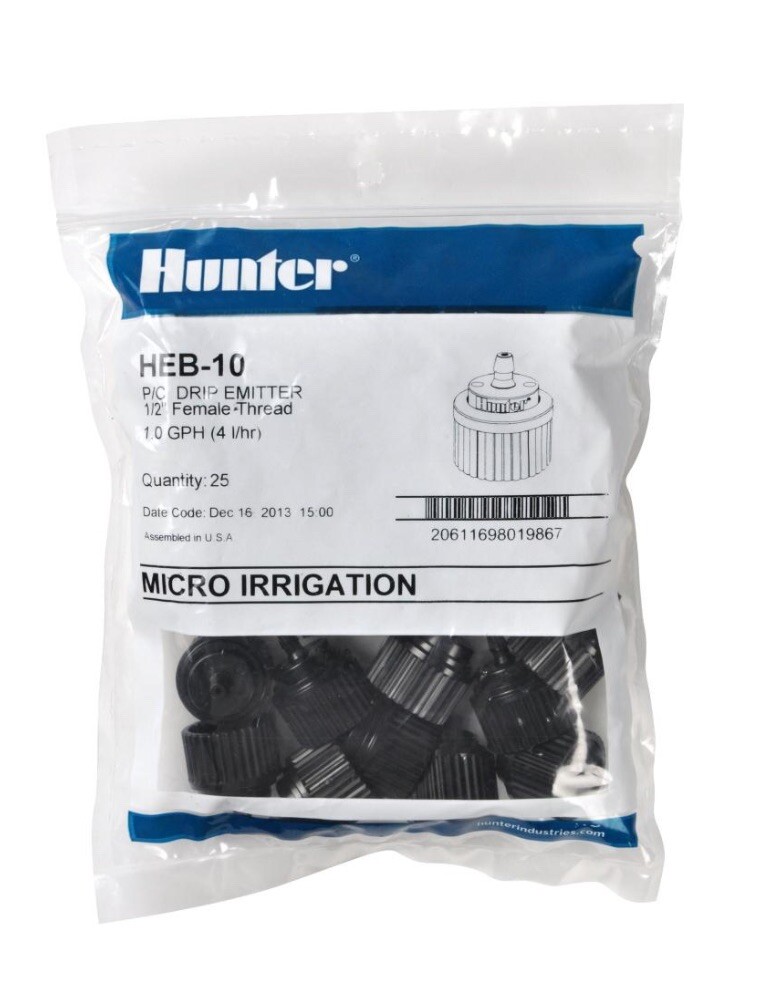 HEB-10 Drip Emitter Qty 25 | Hunter Industries