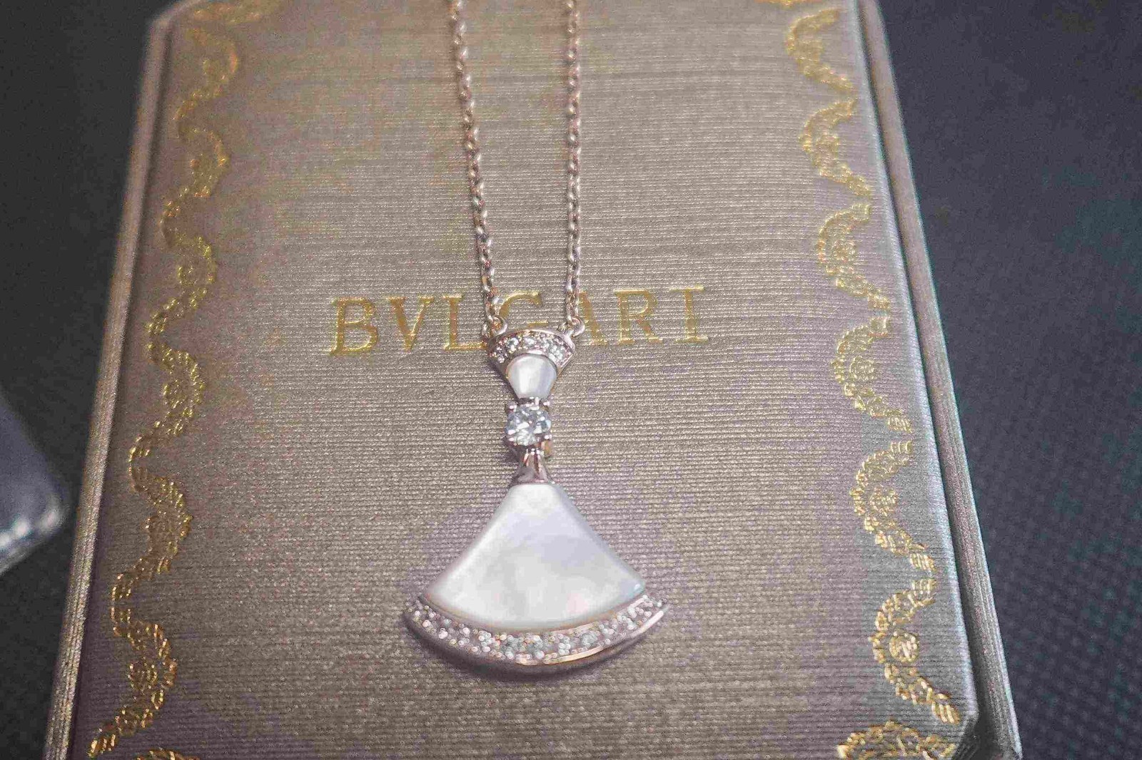 New/BvIgarlDivas&DREAM*Necklace 18K&Rose*Gold Diamond Necklace