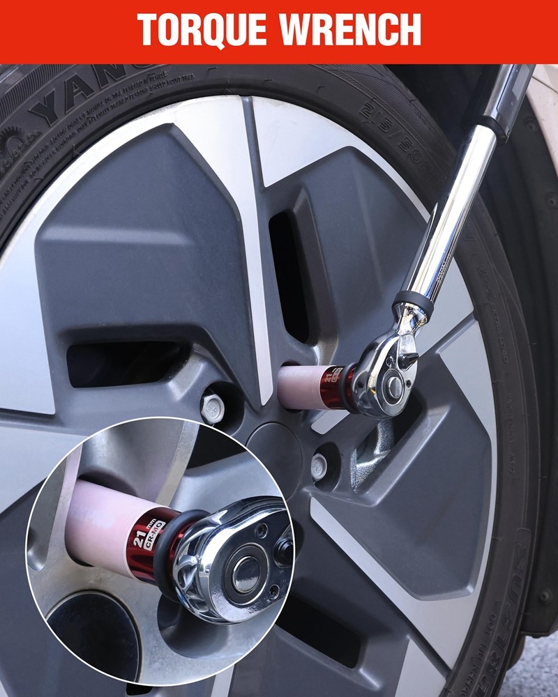 WORKPRO 1/2-Inch Drive 21mm Deep Impact Socket for Lug Nuts