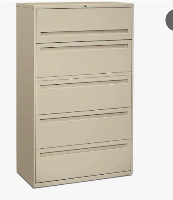3- HON 5 Drawer File Cabinets