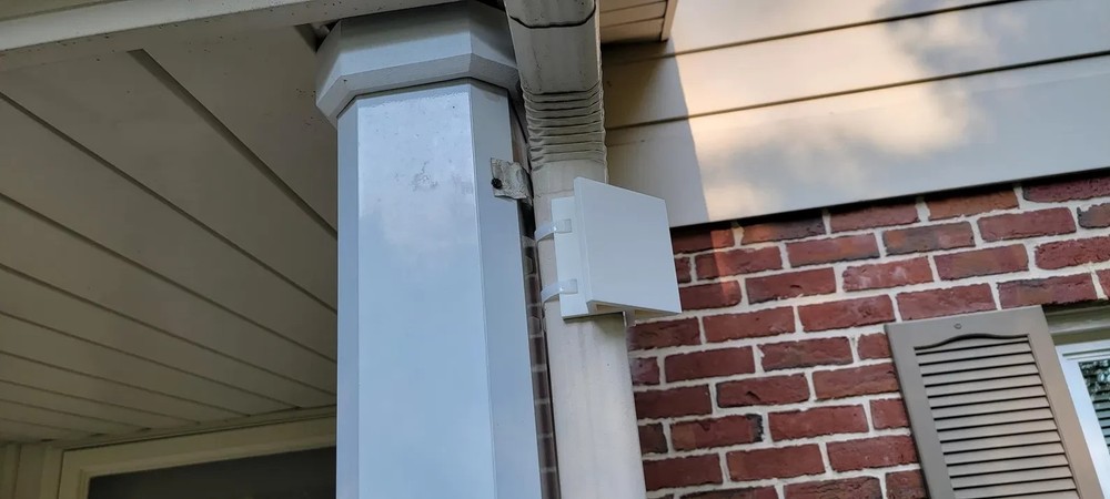 Universal Downspout Edge Mount works with Security Camera & Solar Panels