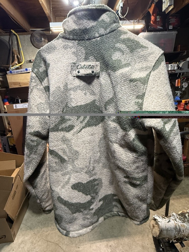 Cabela's wool camo jacket