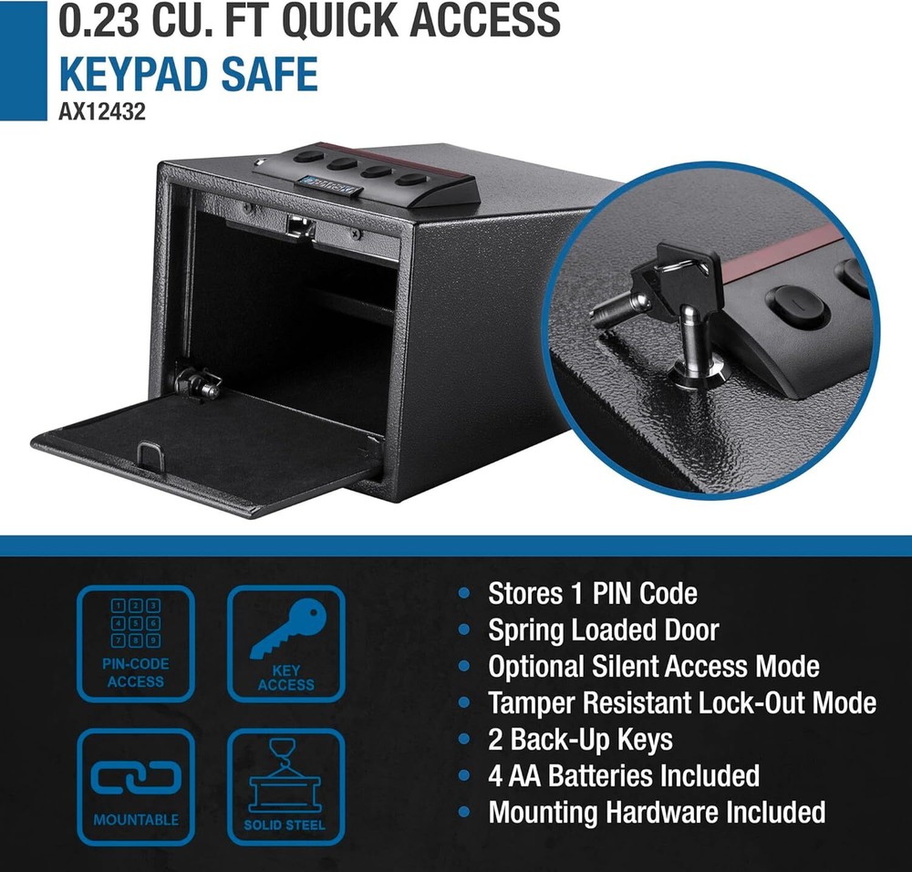 Barska Electric Keypad Portable Safe AX12432