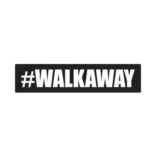 #WALKAWAY Sticker Decal