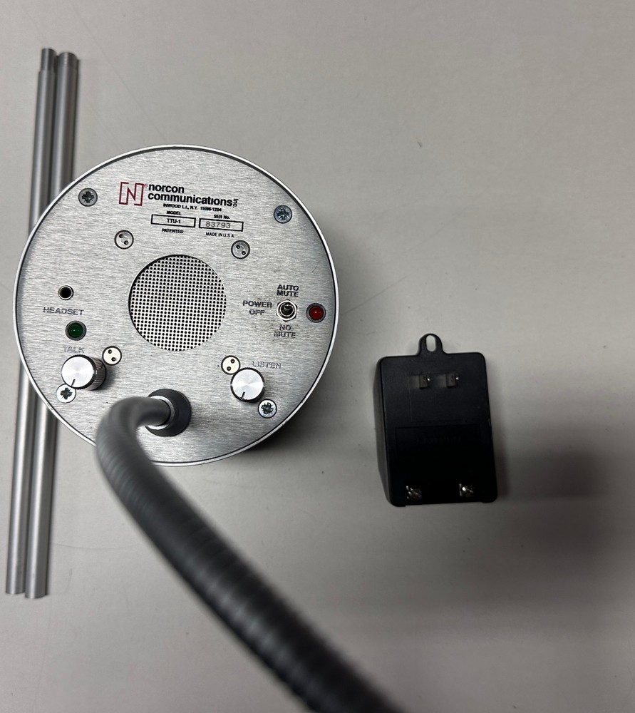 Norcon TTU-1 Talk Through 2-Way Intercom System - Fully Working Condition