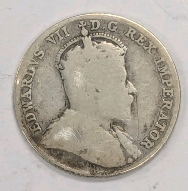 1908-Canada 10 Cent Coin-#T160
