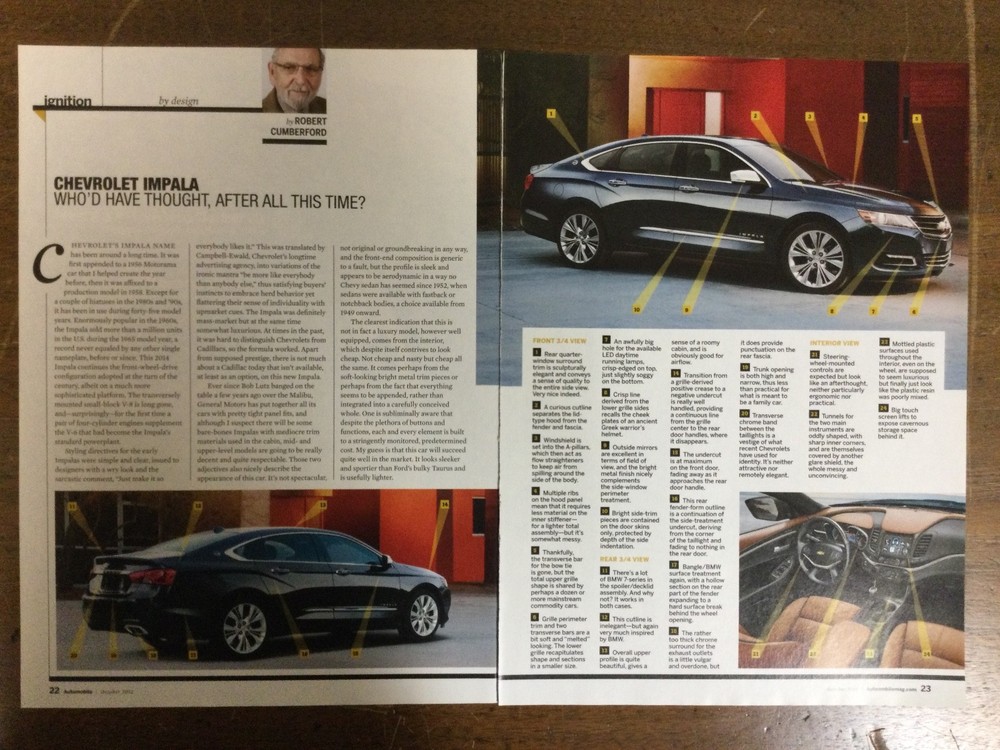 Misc 5621 Article 2013 Chevrolet Impala October 2012 2 page