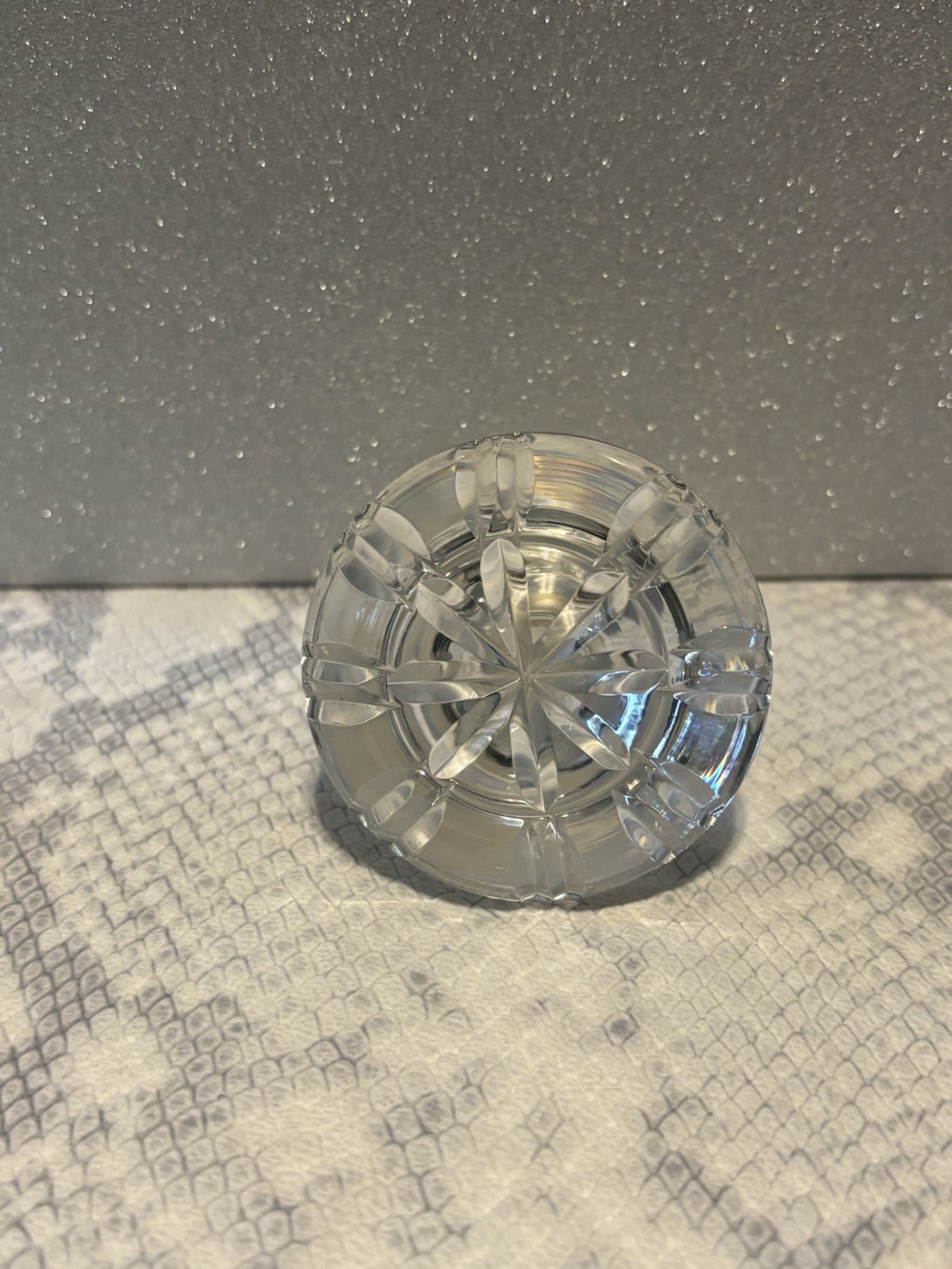 Spritz&Firman Crystal And Silver Collar Decanter From Mid 20Th Century With Tag