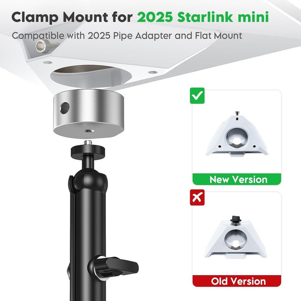 Adjustable Clamp for Starlink Mini