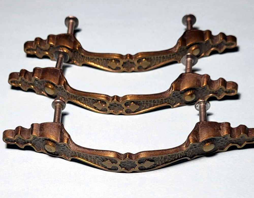 Vintage Amerock #153 Antique Brass Drawer Pulls
