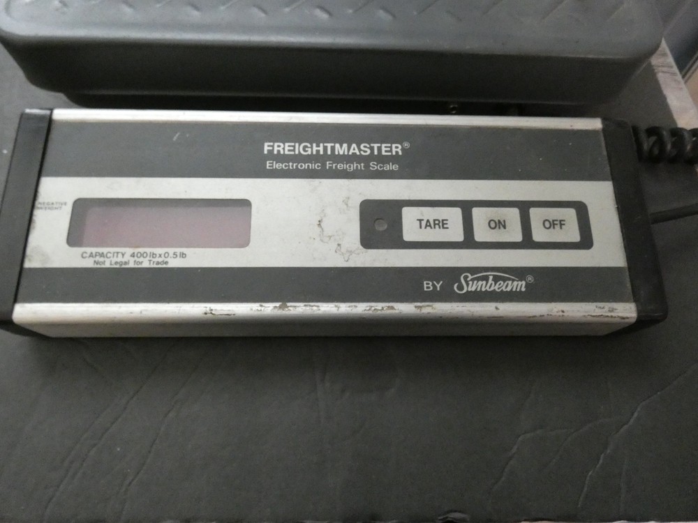 SUNBEAM FREIGHTMASTER ELECTRONIC SHIPPING SCALE 400LB CAPACITY