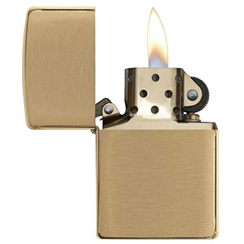 Zippo Lighter Solid brass with brushed finish
