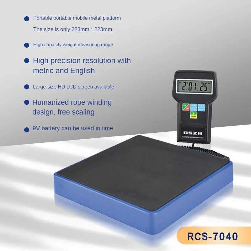 RCS7040 Portable High Precision Refrigerant Fluoridation Electronic Scale Tool