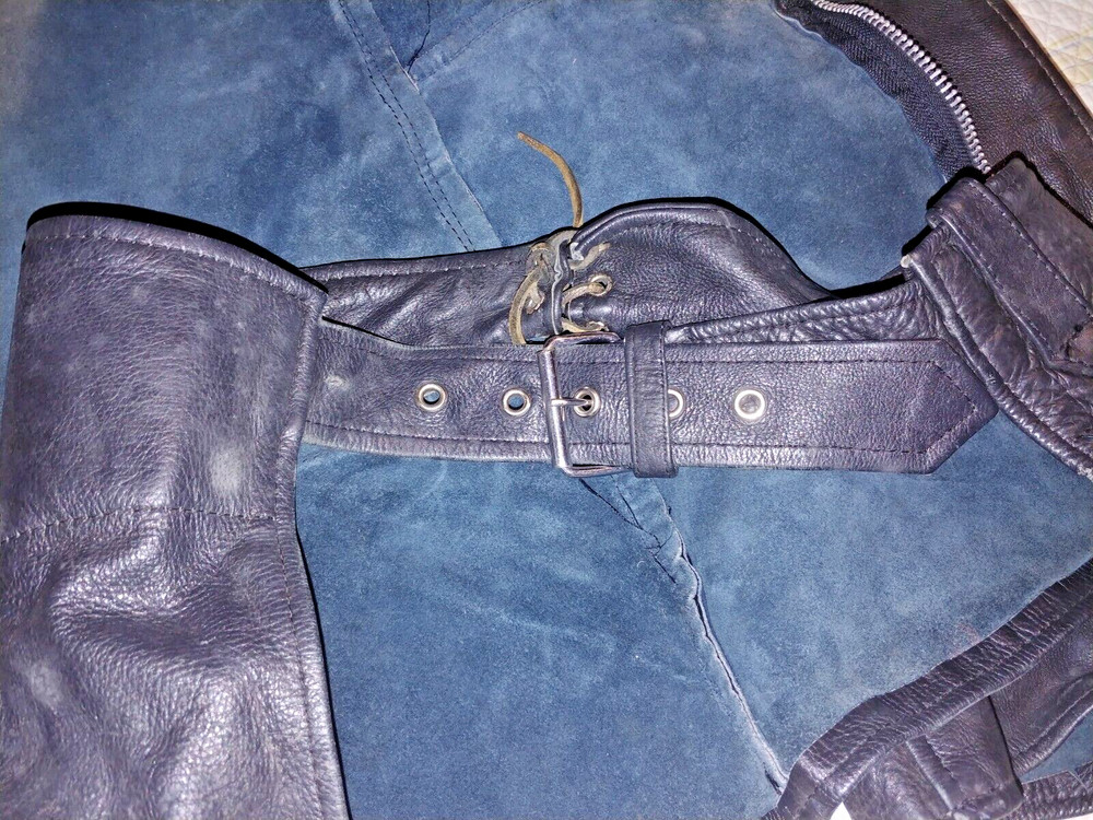 Genuine Leather Motorcycle Chaps