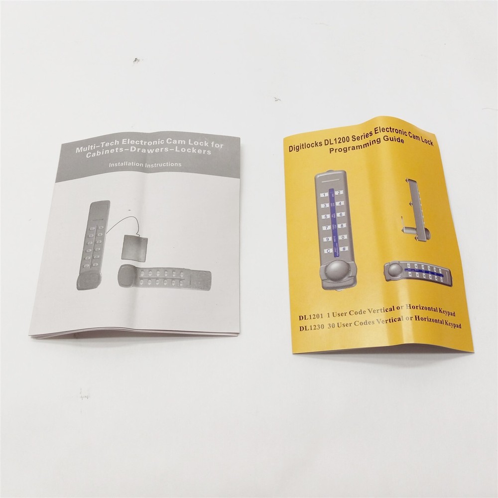 DigitLocks DL1230 Silver Digital Electronic Programmable Cam Lock w/ Cap New
