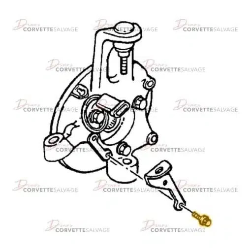 97-04 C5 Corvette Parking Brake Cable Retainer Bracket Mount Bolt b20