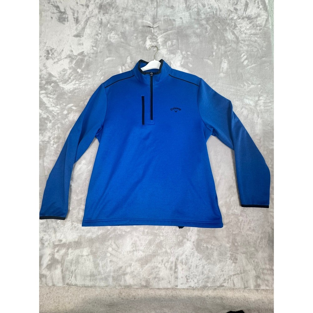Callaway Golf Pullover 1/4 Zip Blue Men's Medium Athletic Performance Top